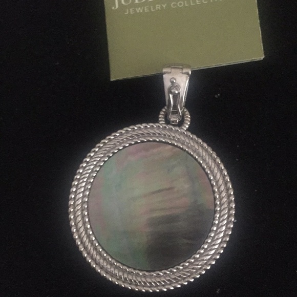 Judith Ripka mother of pearl Ruby large pendant - Picture 2 of 5